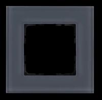 Jasmart Рамка 1-постовая, стекло цвет Маренго