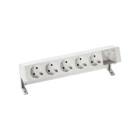 Simon 400 Белый Настольный розеточный блок, 5x2P+E, 1 пустой модуль