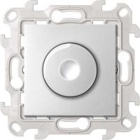 Simon 24 Harmonie Светорегулятор LED поворотно-нажимной проходной 6-60Вт 230В~ цвета алюминий Simon 24 Harmonie Светорегулятор LED поворотно-нажимной проходной 6-60Вт 230В~ цвета алюминий