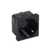 Legrand Mosaic Розетка 2К+3 под углом 45°, 2 модуля, черная