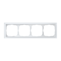 Systeme Electric ArtGallery Pure Матовое органическое стекло Белый Рамка 4-ая