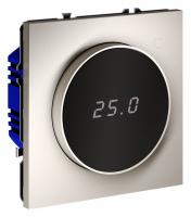 Терморегулятор электронный VOLTUM S70 с индикацией и датчиком, для теплого пола, (кашемир)