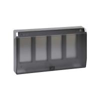 Simon Cima 500 Алюминий Рамка с суппортами с крышкой на 4модуля, 164х50х284мм