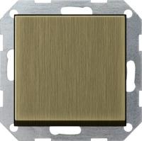 Gira S-55 Бронза Переключатель с клавишей самовозвр. перекрестный