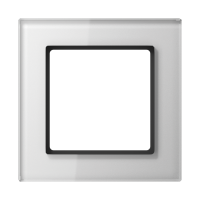 JUNG A creation Стекло Белое Рамка 1-ая