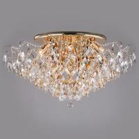 Потолочная люстра с хрусталем 10081/12 золото Eurosvet Crystal Потолочная люстра с хрусталем 10081/12 золото Eurosvet Crystal