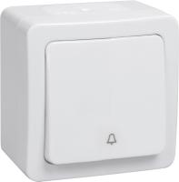 IEK GERMES PLUS ВСк20-1-0-ГПБ Выключатель 1кл кноп. о/у IP54 (цвет клавиш: белый)