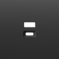 Donel Накладка для розеток USB, черный графит, серия S08, DS28657
