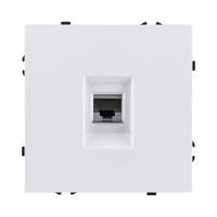 Розетка телефонная RJ11, белый глянцевый Kollinger Eclipse EC-019WG