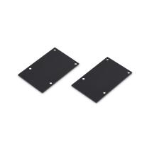 Donel Боковая глухая заглушка для профиля DN18CS5075BSet, цвет черный, 2 шт. в комплекте, CAP18CS5075B