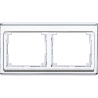 JUNG SL 500 Белая Рамка 2-ая горизонтальная