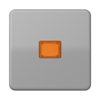 JUNG CD 500/CD plus Серая Клавиша 1-ая с/п с оранжевой линзой