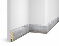 Плинтус WP07, экошпон, дуб Рейн, 80x16x2400 мм, МДФ