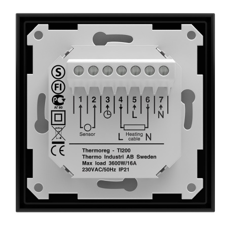 Терморегулятор Thermoreg TI-200 Design Black Терморегулятор Thermoreg TI-200 Design Black