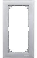 SE Merten SM M-Plan Алюминий Рамка 2-ая без перегородки