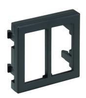 Simon Connect Графит Адаптер для 2 разъёмов CR0001-.., CR0002-.., 45х45мм