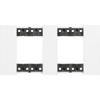 BT Living now Белый Рамка немецкий стандарт 2 поста (2+2 мод)