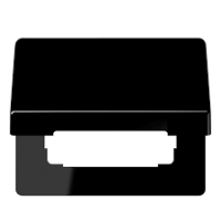 JUNG SL 500 Черная Крышка откидная для розеток и изделий 50х50