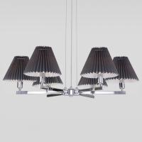 Подвесная люстра с декоративными абажурами 60136/6 хром/графит Eurosvet Peony
