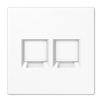 JUNG Белый Плата (фиксация защёлкиванием) для двух модулей; термопласт