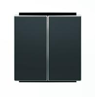 ABB SKY Чёрный бархат Клавиша для 2-клавишных выключателей/переключателей/кнопок