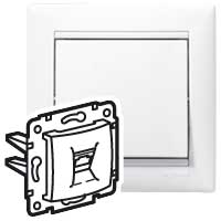 Legrand DIY Valena Бел Розетка ТЛФ 1-ая