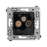 DKC Avanti Черный квадрат Розетка TV-FM-SAT