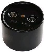 BIRONI Лизетта Пластик Черный Розетка R/TV-Sat проходная