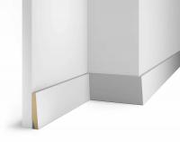 Плинтус AP06 под покраску, белый, 83x16x2400 мм, МДФ