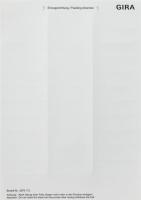 Gira Листы для надписей 21,8x67 мм
