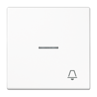 JUNG Клавиша для выключателя с символом «Звонок», белый