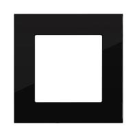Рамка 1-постовая, стекло черный Kollinger Asthetik AS1BK