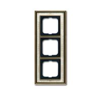 ABB BJE Династия Античная латунь/Белая роспись Рамка 3-ая
