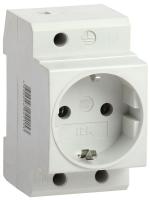 IEK KARAT Розетка РАр10-3-ОПс заземлением на DIN-рейку