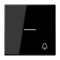 JUNG Клавиша для выключателя с символом «Звонок», чёрный