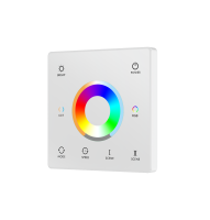 Donel RGB+CCT настенный пульт дистанционного управления, 1 зона, белый, зона охвата 30м, DN18302RGBCCTWhite