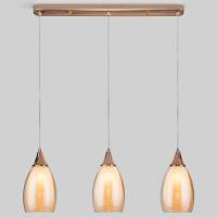 Подвесной светильник со стеклянными плафонами 50285/3 золото Eurosvet Cosmic