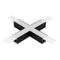 Arlight Крестовина PLS-LOCK-H25-Х90 BLACK (с экраном MAT-L) (Металл)