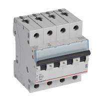 Legrand TX3 Автоматический выключатель 4P 10A (B) 6000/10kA