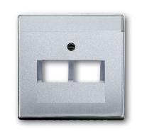 ABB BJE Solo/Future Алюминий Накладка розетки комп. 2-ой