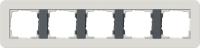 Gira E3 Светло-серый/Антрацит Рамка 5-ая