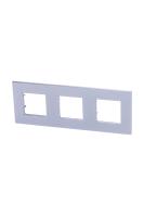 ABB NIE Zenit Серебро Рамка 3-я 2+2+2 мод