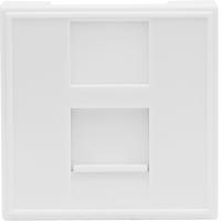 Donel Розетка DEC RJ45 UTP кат.5e, 2мод., бел. (45х45мм), серия (тип) DEC, DECF12EW5