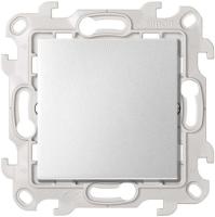 Simon 24 Harmonie Кнопочный выключатель с подсветкой 10A 250В~ цвета алюминий Simon 24 Harmonie Кнопочный выключатель с подсветкой 10A 250В~ цвета алюминий