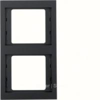 Berker K.1 Антрацит матовый Рамка 2-местная вертикальная