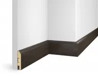 Плинтус ЕP07 NanoFlex, дуб Темный, 80x16x2400 мм, МДФ