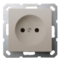 Jasmart Розетка без заземления с защитными шторками 16A 250V~ 2P, цвет Тауп