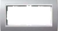 Gira Event Алюминий/Бел.глянц. Рамка 2-ая