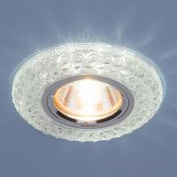 Встраиваемый точечный светильник со светодиодной подсветкой 2180 MR16 CL прозрачный Elektrostandard  a034163