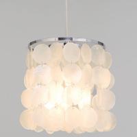 Подвесной светильник с Перламутром 60185/1 хром/перлаиутр Eurosvet Sandra